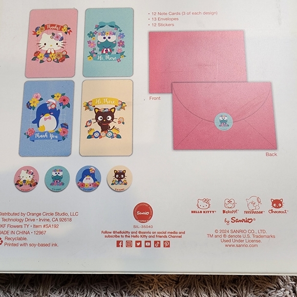 Hello Kitty | Office | Nib Hello Kitty Note Card Set | Poshmark
